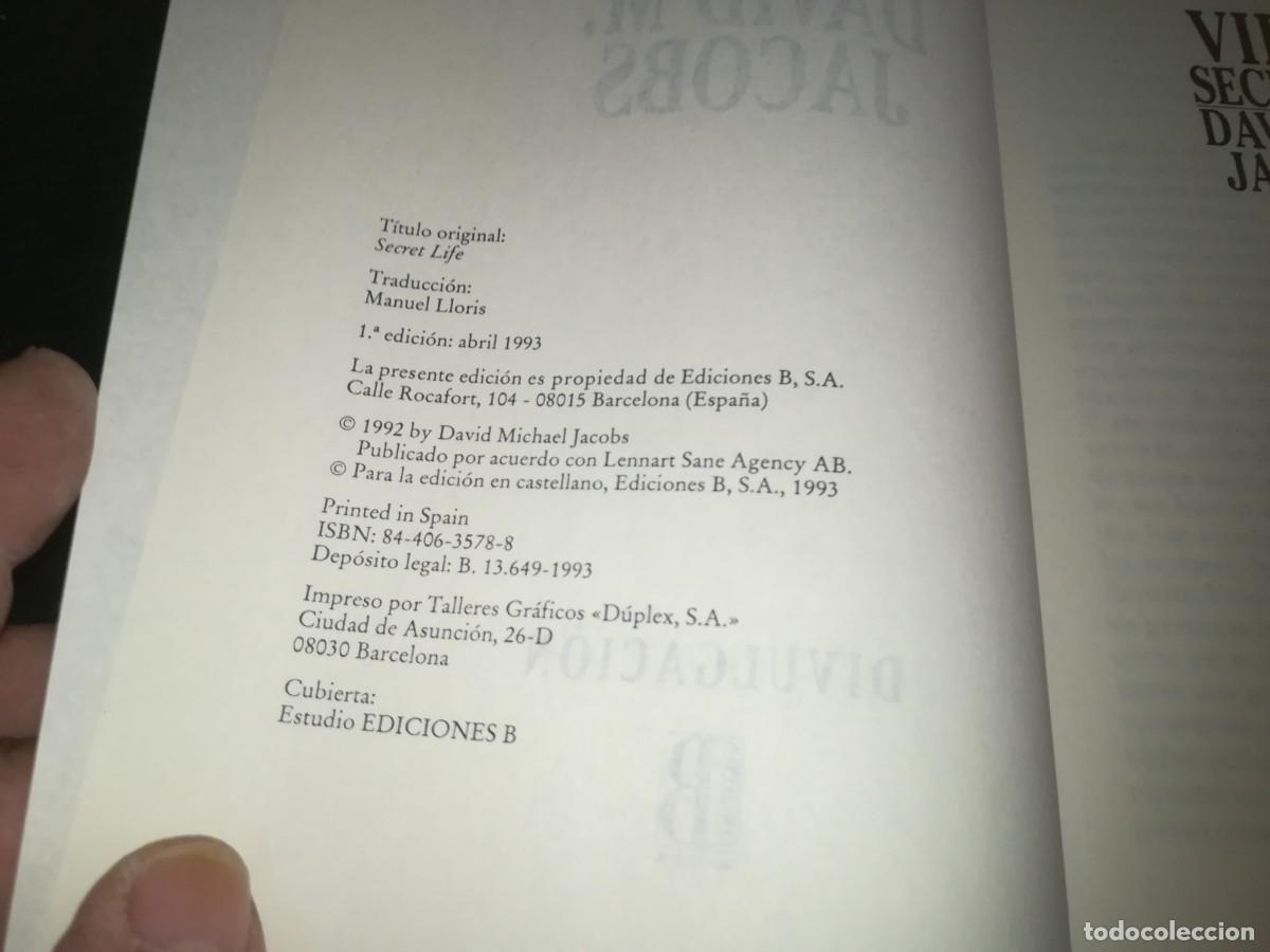 Libros de segunda mano: VIDA SECRETA / DAVID M.JACOBS / CONS 669 / EDICIONES B - Foto 5