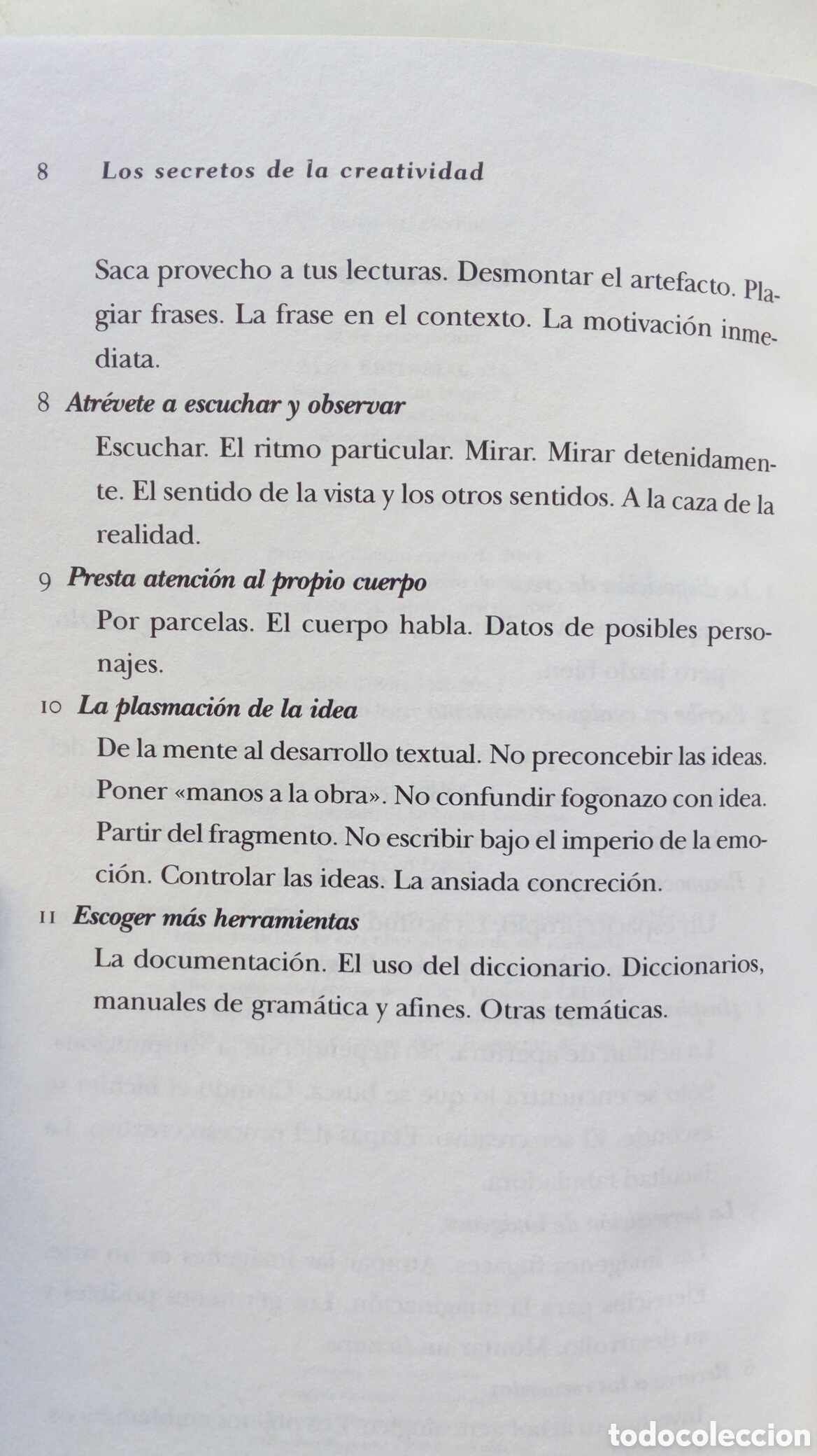 Libros de segunda mano: Los secretos de la creatividad. Silvia Adela Kohan. - Foto 4
