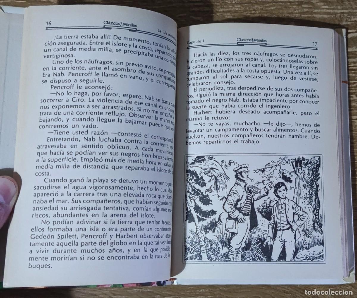 Libros de segunda mano: Libro - La isla misteriosa (1991) Julio Verne - Foto 3