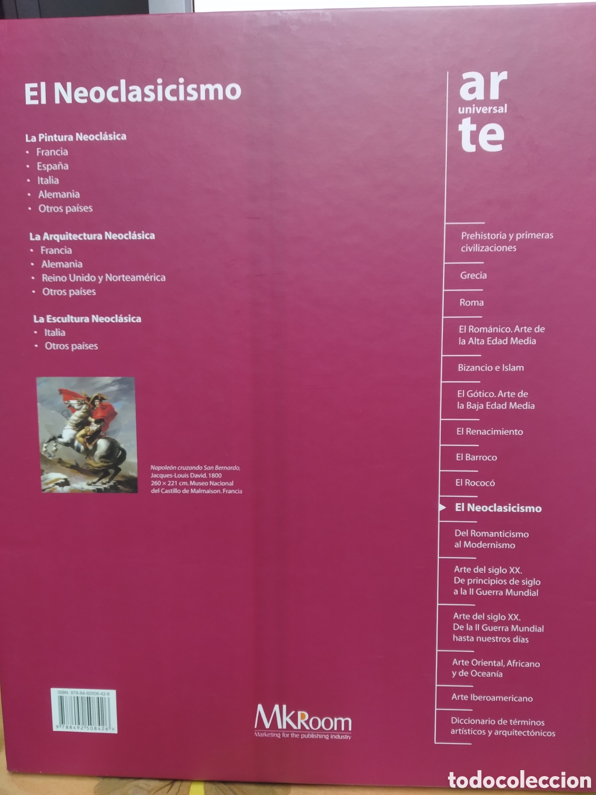 Libros de segunda mano: COLECCI&Oacute;N ARTE UNIVERSAL. EL NEOCLASICISMO. VV.AA. MKROOM - Foto 2