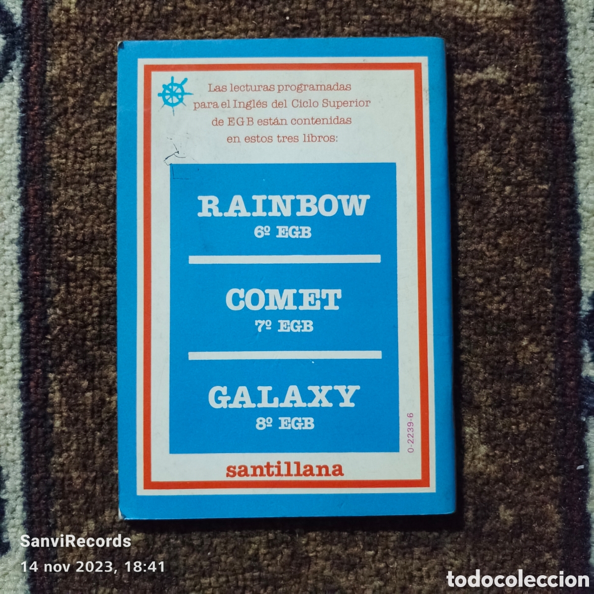 Libros de segunda mano: GALAXY, LECTURAS PROGRAMADAS, INGL&Eacute;S 8&deg; E.G.B. (SANTILLANA) - Foto 2