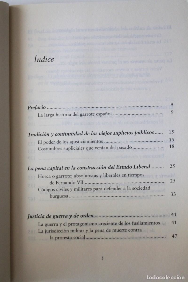 Libros de segunda mano: Pedro Oliver Olmo - La pena de muerte en Espa&ntilde;a - S&iacute;ntesis - Foto 4