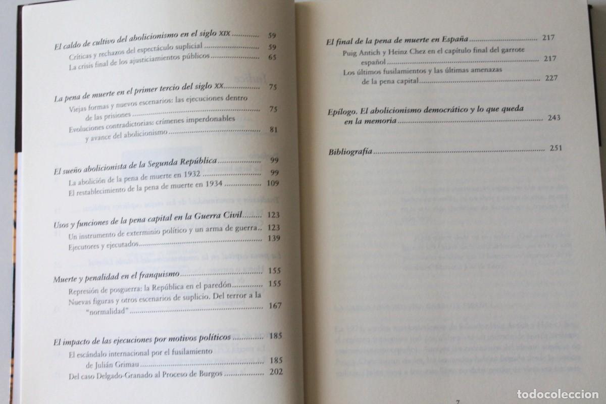 Libros de segunda mano: Pedro Oliver Olmo - La pena de muerte en Espa&ntilde;a - S&iacute;ntesis - Foto 5