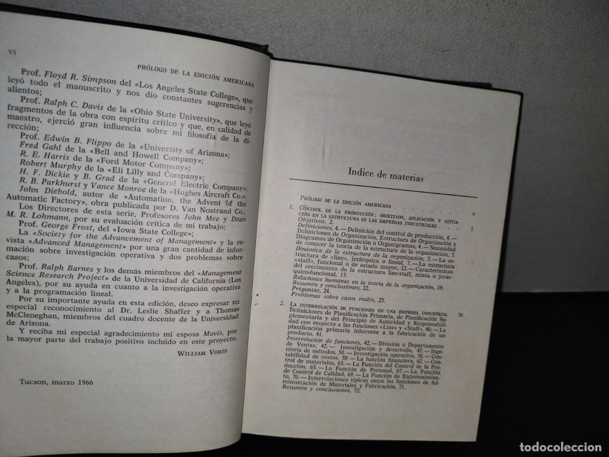 Libros de segunda mano: 80- CONTROL DE PRODUCCI&Oacute;N - WILLIAM VORIS, PH. D. - Foto 6