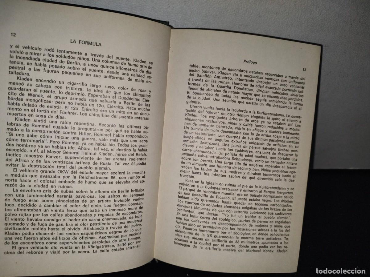 Libros de segunda mano: 80- LA F&Oacute;RMULA - STEVE SHAGAN - PRIMERA EDICI&Oacute;N 1980 - Foto 7