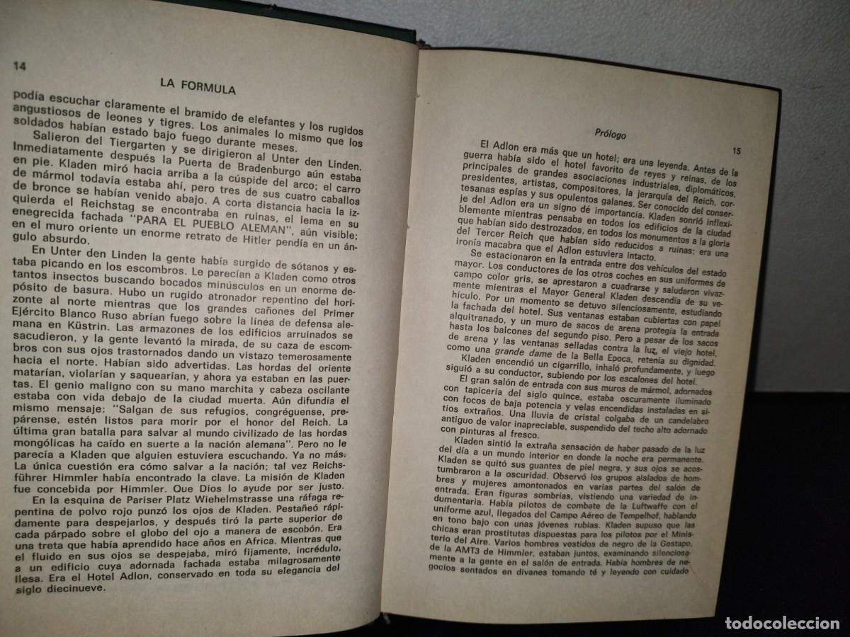 Libros de segunda mano: 80- LA F&Oacute;RMULA - STEVE SHAGAN - PRIMERA EDICI&Oacute;N 1980 - Foto 8