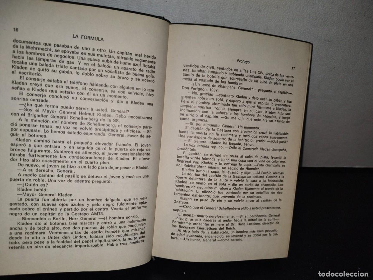 Libros de segunda mano: 80- LA F&Oacute;RMULA - STEVE SHAGAN - PRIMERA EDICI&Oacute;N 1980 - Foto 9