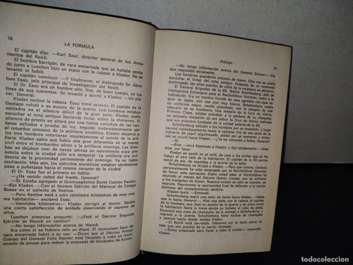 Libros de segunda mano: 80- LA F&Oacute;RMULA - STEVE SHAGAN - PRIMERA EDICI&Oacute;N 1980 - Foto 10
