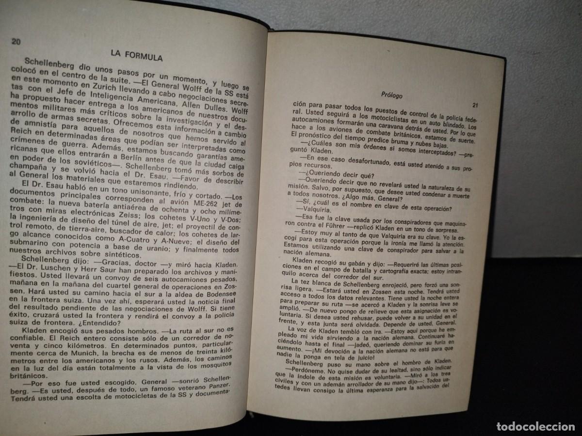 Libros de segunda mano: 80- LA F&Oacute;RMULA - STEVE SHAGAN - PRIMERA EDICI&Oacute;N 1980 - Foto 11