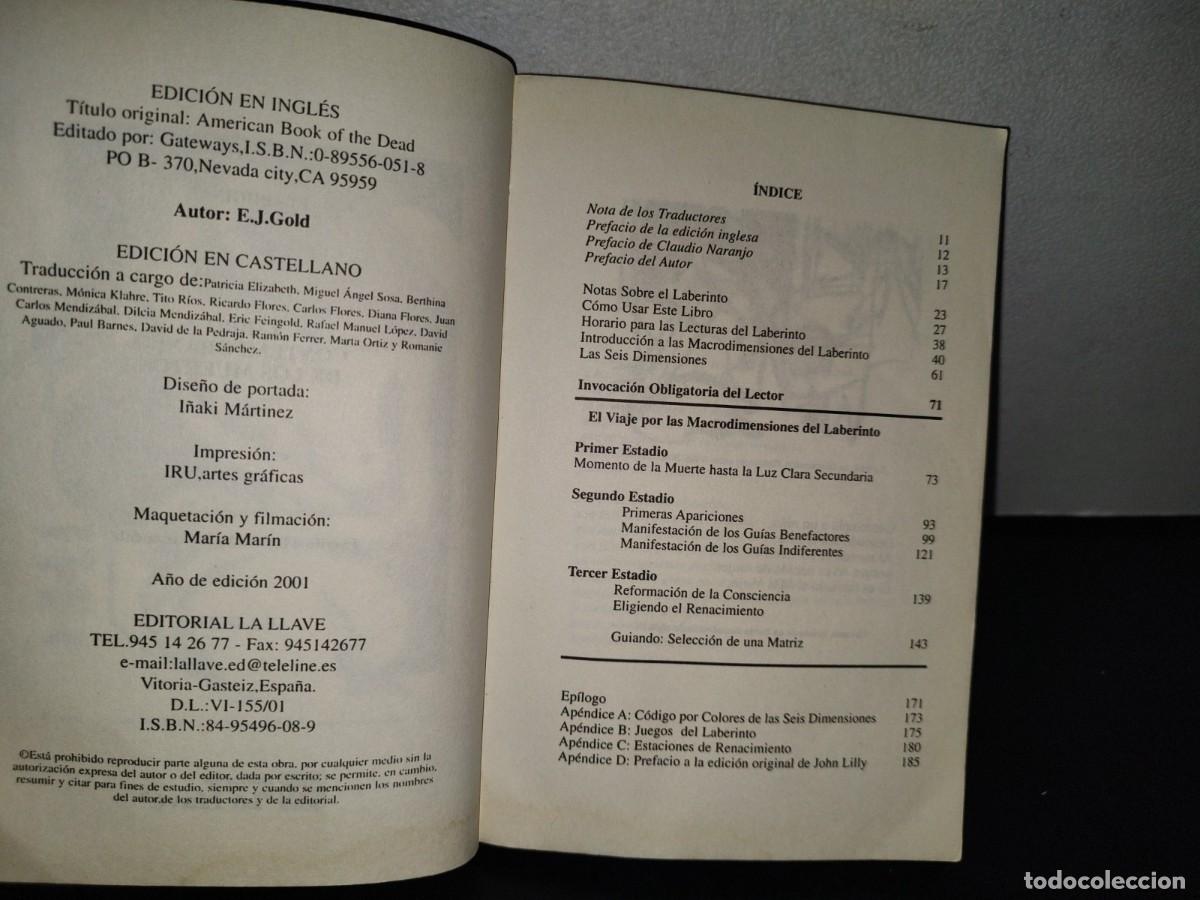 Libros de segunda mano: 91- EL LIBRO CONTEMPOR&Aacute;NEO DE LOS MUERTOS - E. J. GOLD - 2001 - Foto 5