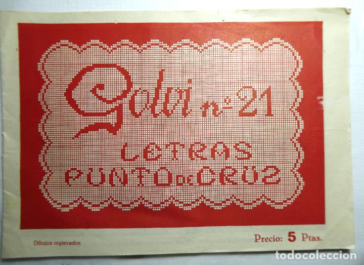 Libros de segunda mano: LETRAS PUNTO DE CRUZ-GOLVI N&ordm; 21 - Foto 1