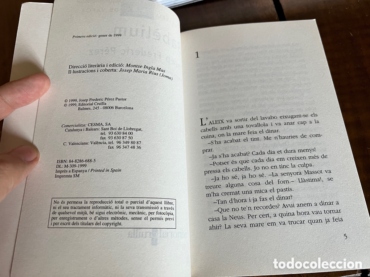 Libros de segunda mano: Josep Frederic P&eacute;rez. Bab&eacute;lium. 1&ordf; Edici&oacute;n Editorial Cruilla 2000 - Foto 3