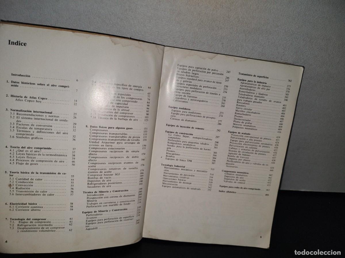 Libros de segunda mano: 91- ATLAS COPCO MANUAL. T&Eacute;CNICA DEL AIRE COMPRIMIDO - Foto 4