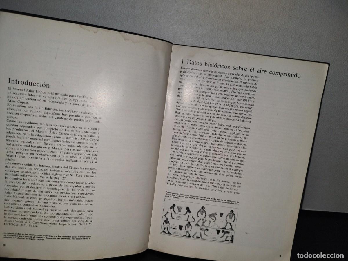 Libros de segunda mano: 91- ATLAS COPCO MANUAL. T&Eacute;CNICA DEL AIRE COMPRIMIDO - Foto 5