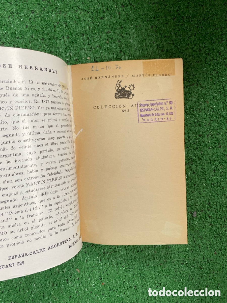 Libros de segunda mano: Mart&iacute;n Fierro - Jos&eacute; Hern&aacute;ndez - Foto 3