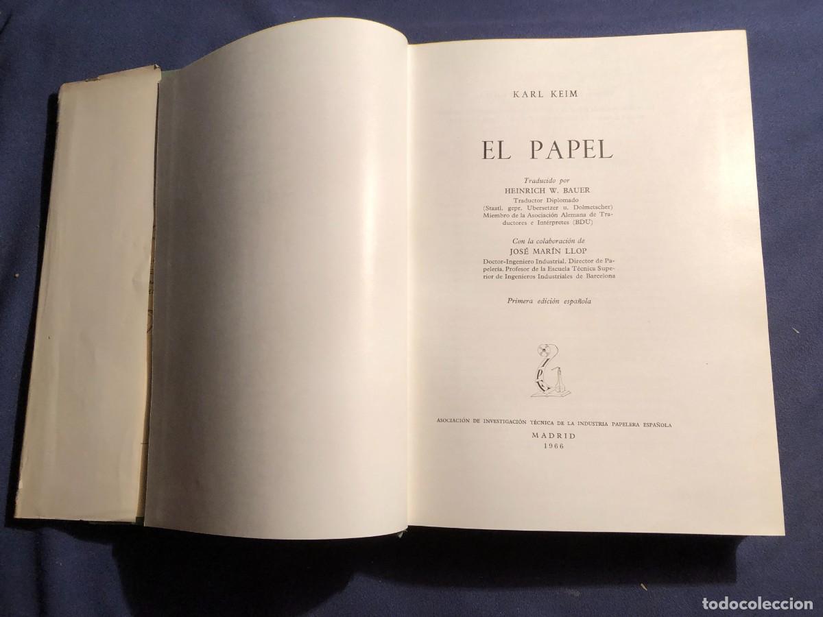 Libros de segunda mano: KARL KEIM: - EL PAPEL - (1966) - Foto 3
