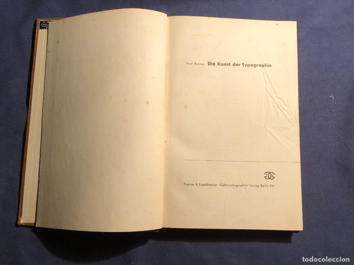 Libros de segunda mano: PAUL RENNER: - DIE KUNST DER TYPOGRAPHIE - (1939) - Foto 2