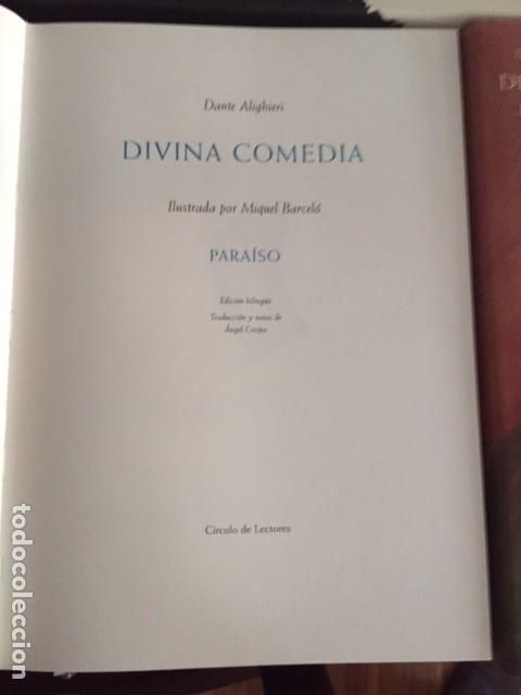 Libros de segunda mano: Divina Comedia. Tomos, 3. Dante Alighieri. Obra completa - Foto 3