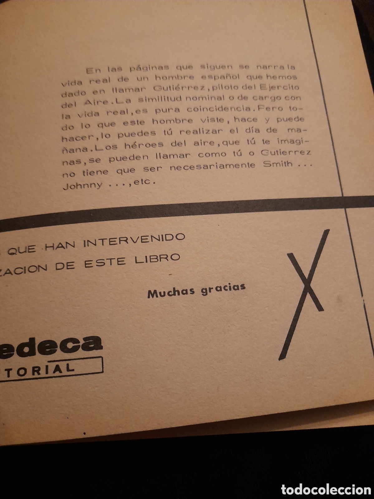 Libros de segunda mano: Piloto de caza, antiguo libro, Pedeca Editorial - Foto 4