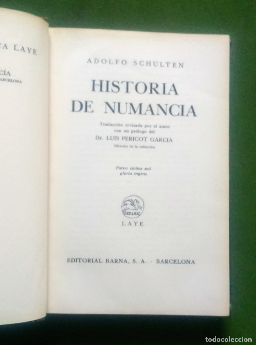 Libros de segunda mano: HISTORIA DE NUMANCIA - ADOLFO SCHULTEN - 1945. - Foto 2