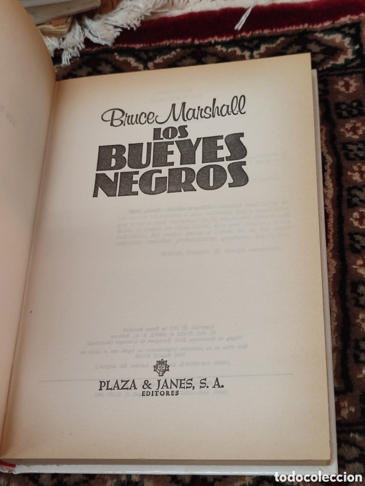 Libros de segunda mano: Los bueyes negros Bruce Marshall - Foto 3