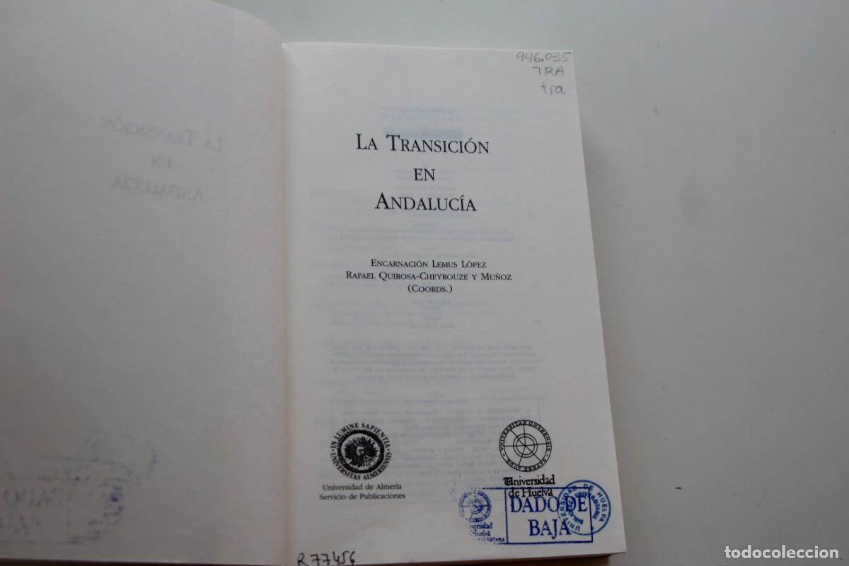 Libros de segunda mano: LA TRANSICION EN ANDALUCIA 1980 - Foto 2