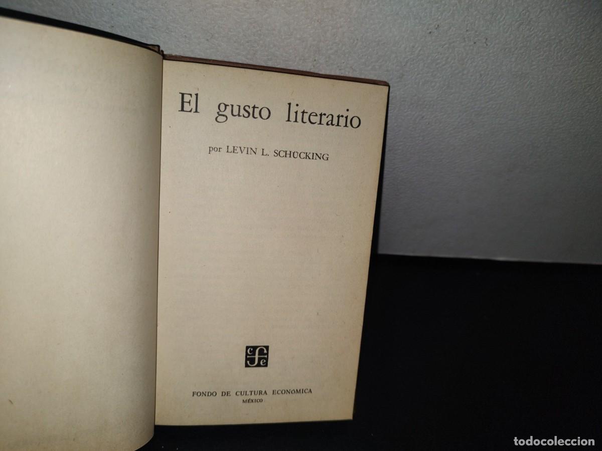 Libros de segunda mano: 80- EL GUSTO LITERARIO - LEVIN L. SCH&Uuml;CKING - Foto 3