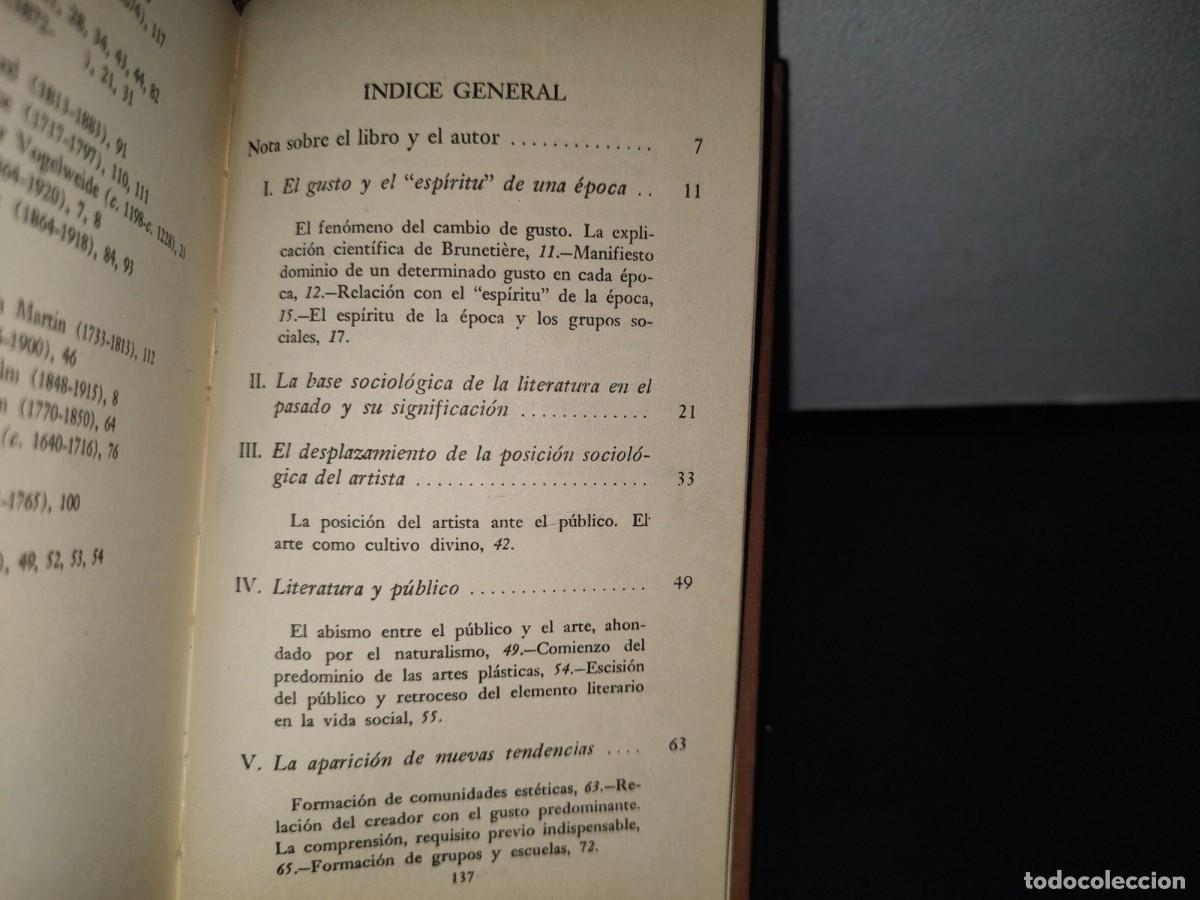 Libros de segunda mano: 80- EL GUSTO LITERARIO - LEVIN L. SCH&Uuml;CKING - Foto 4
