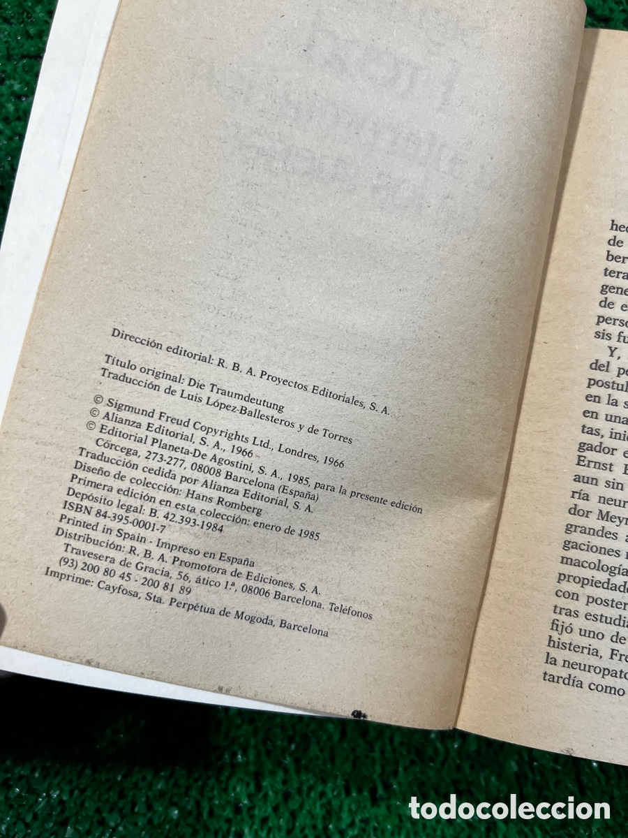 Libros de segunda mano: La interpretaci&oacute;n de los sue&ntilde;os - Sigmund Freud - Foto 5