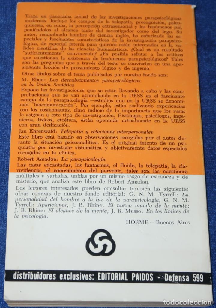 Libros de segunda mano: Parapsicolog&iacute;a - Robert H. Thouless - Ediciones Horme (1974) - Foto 5