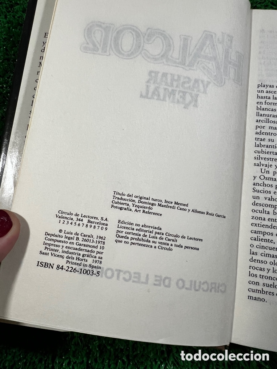 Libros de segunda mano: El halc&oacute;n - Yashar kemal - Foto 6