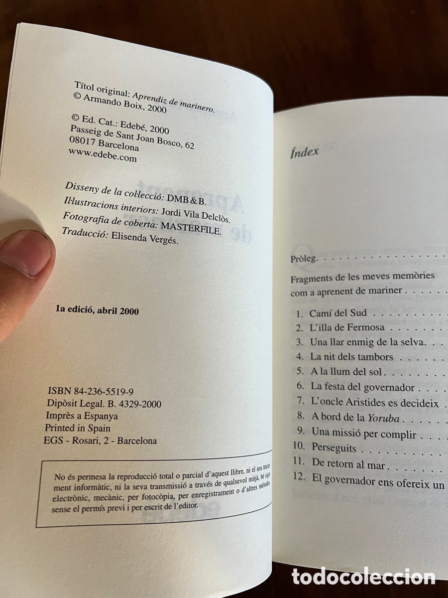 Libros de segunda mano: Aprenent de Mariner - Armando Boix 2000 - Foto 2