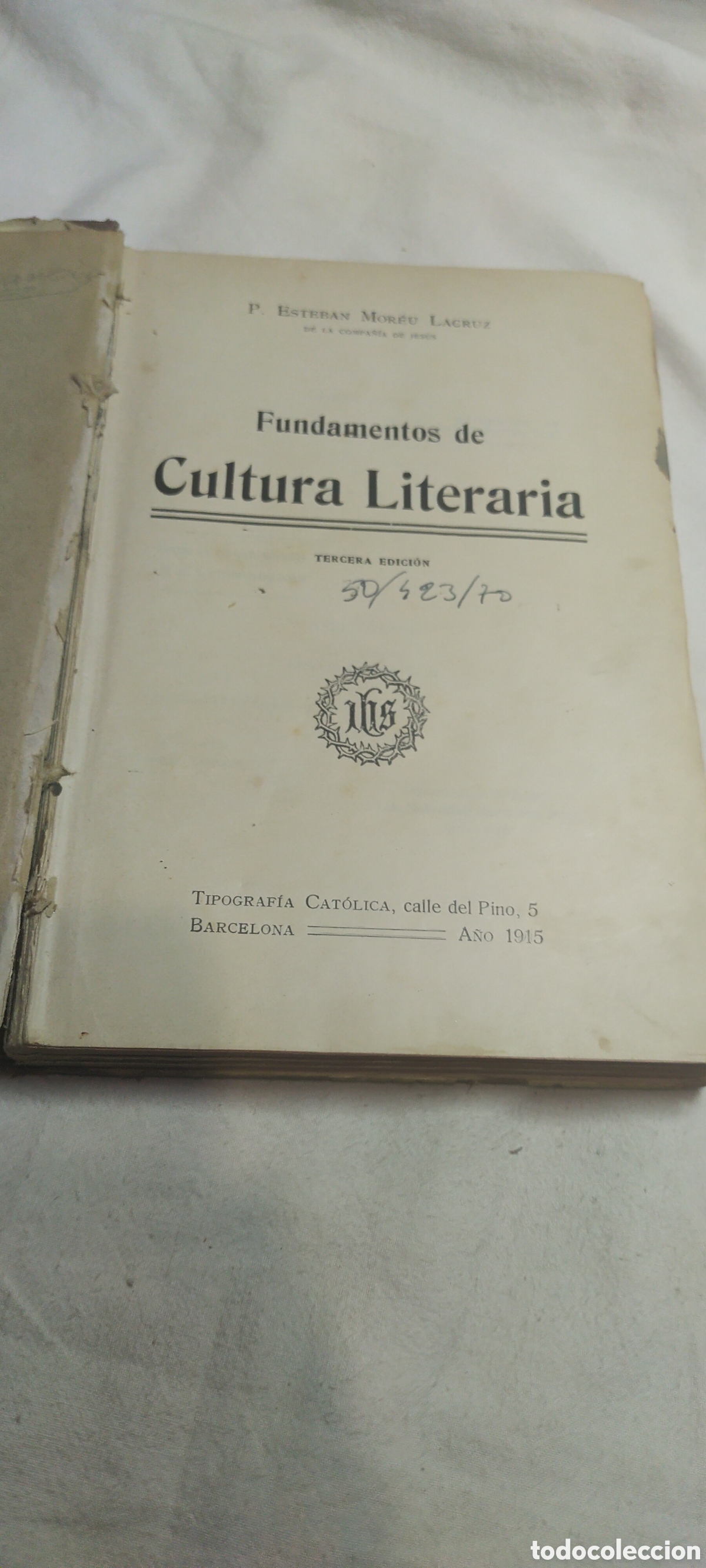 Libros de segunda mano: Fundamentos de cultura literaria. - Foto 1