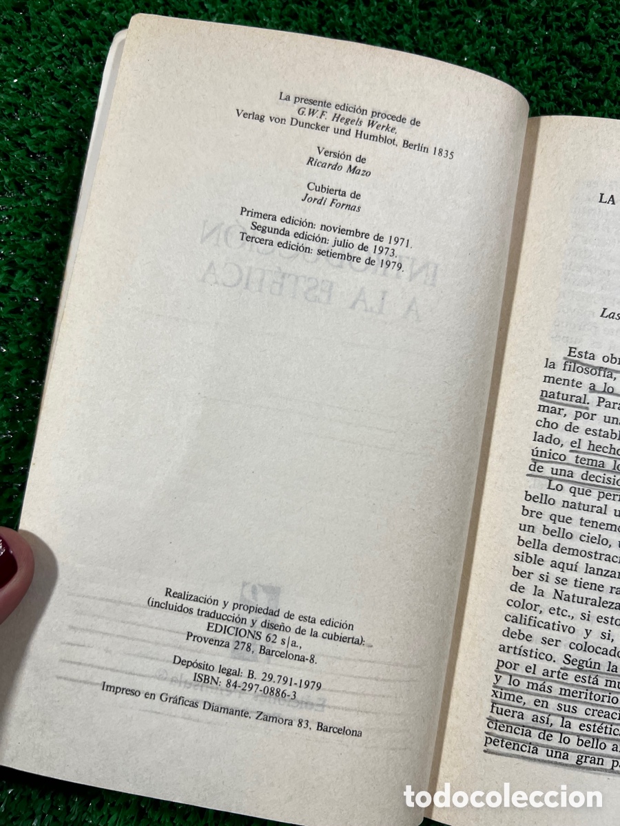 Libros de segunda mano: Introducci&oacute;n a la est&eacute;tica - G. W. F. hegel - Foto 5