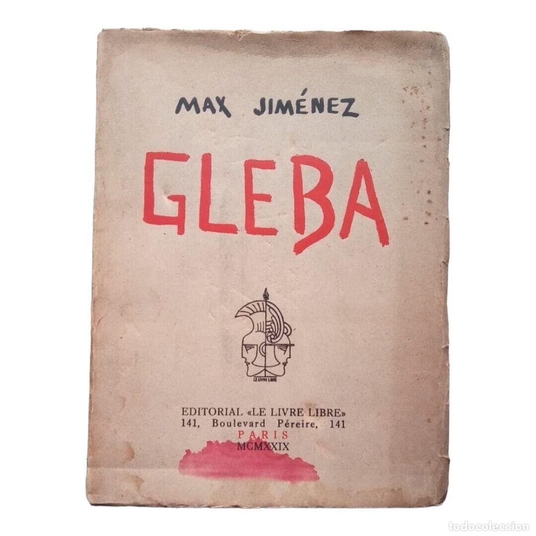 Libros de segunda mano: Jim&eacute;nez, Max - Gleba - Primera Edici&oacute;n- (1929) - Foto 1