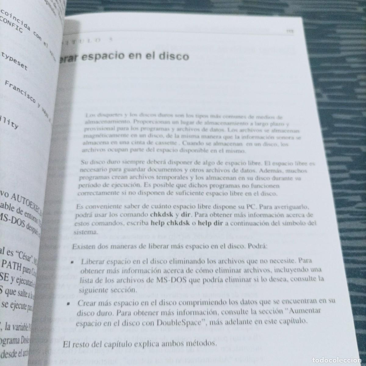 Libros de segunda mano: MANUAL DEL USUARIO MICROSOFT MS DOS 6.2. - Foto 3