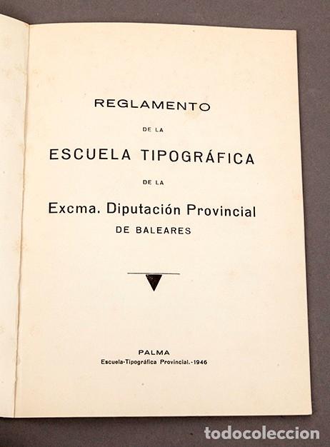 Libros de segunda mano: ESCUELA TIPOGR&Aacute;FICA - 1946 - PALMA - Foto 5