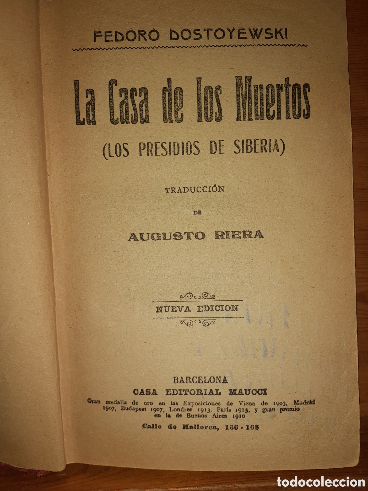 Libros de segunda mano: F DOSTOIEVSKI La Casa de los Muertos MAUCCI - Foto 2