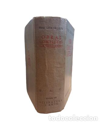 Libros de segunda mano: OBRAS COMPLETAS CASTELLANAS.- Fray Luis de Le&oacute;n (1944) - Foto 1