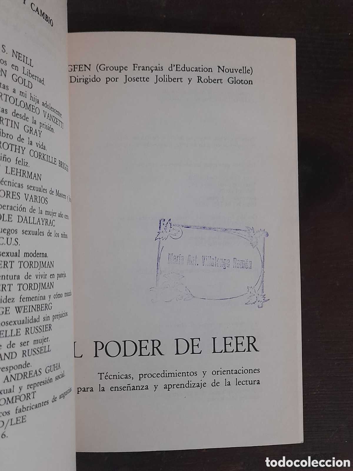 Libros de segunda mano: El Poder De Leer. GEDISA 1978 - Foto 2