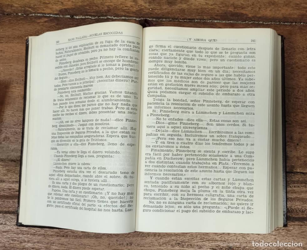Libros de segunda mano: NOVELAS ESCOGIDAS. FALLADA, Hans. Aguilar. 1960. - Foto 4