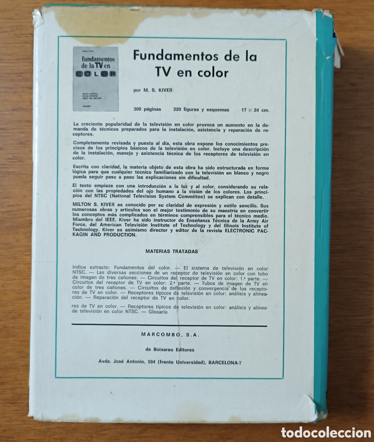 Libros de segunda mano: TV pr&aacute;ctica. Fundamentos y reparaciones. Bernard Grob. Marcombo - Foto 2