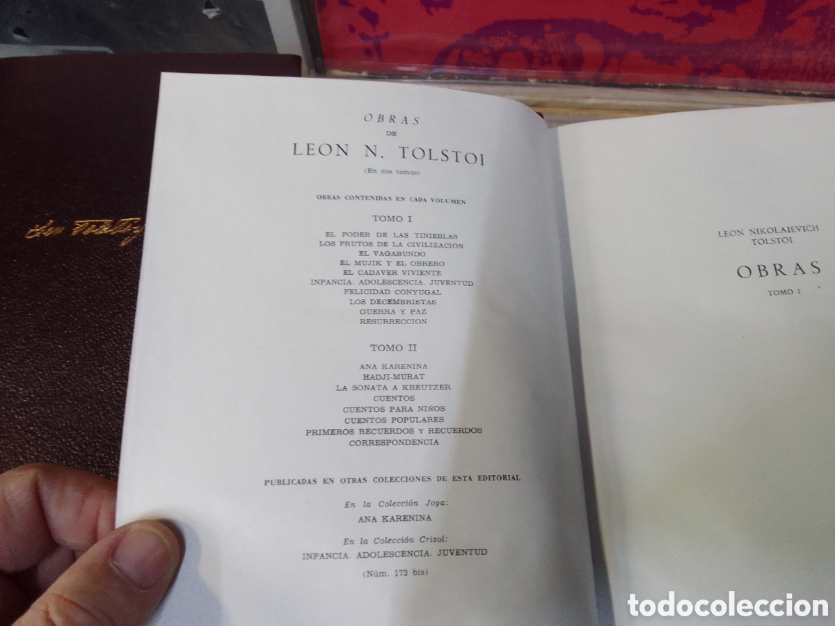 Libros de segunda mano: Obras, Le&oacute;n tolstoi, Aguilar, 1966-69 - Foto 6