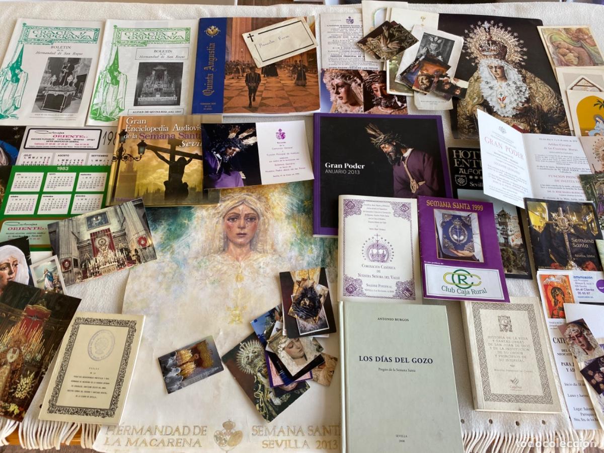 Libros de segunda mano: SEMANA SANTA DE SEVILLA PROGRAMAS ESTAMPAS PREGONES DE TODO - Foto 14