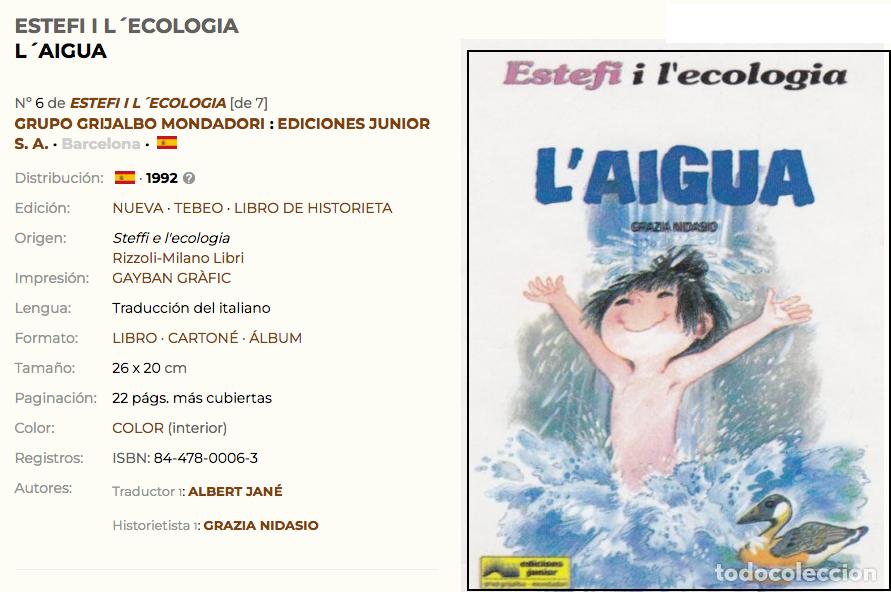 Libros de segunda mano: libro en catalan estefi i lecologia - Foto 1