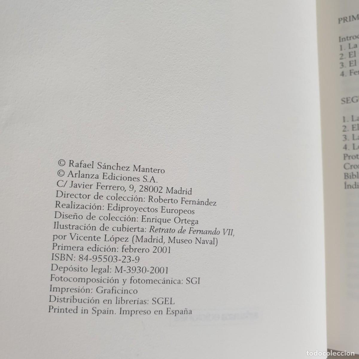 Libros de segunda mano: LOS BORBONES - FERN&Aacute;NDO VII - Rafael S&aacute;nchez - Foto 6