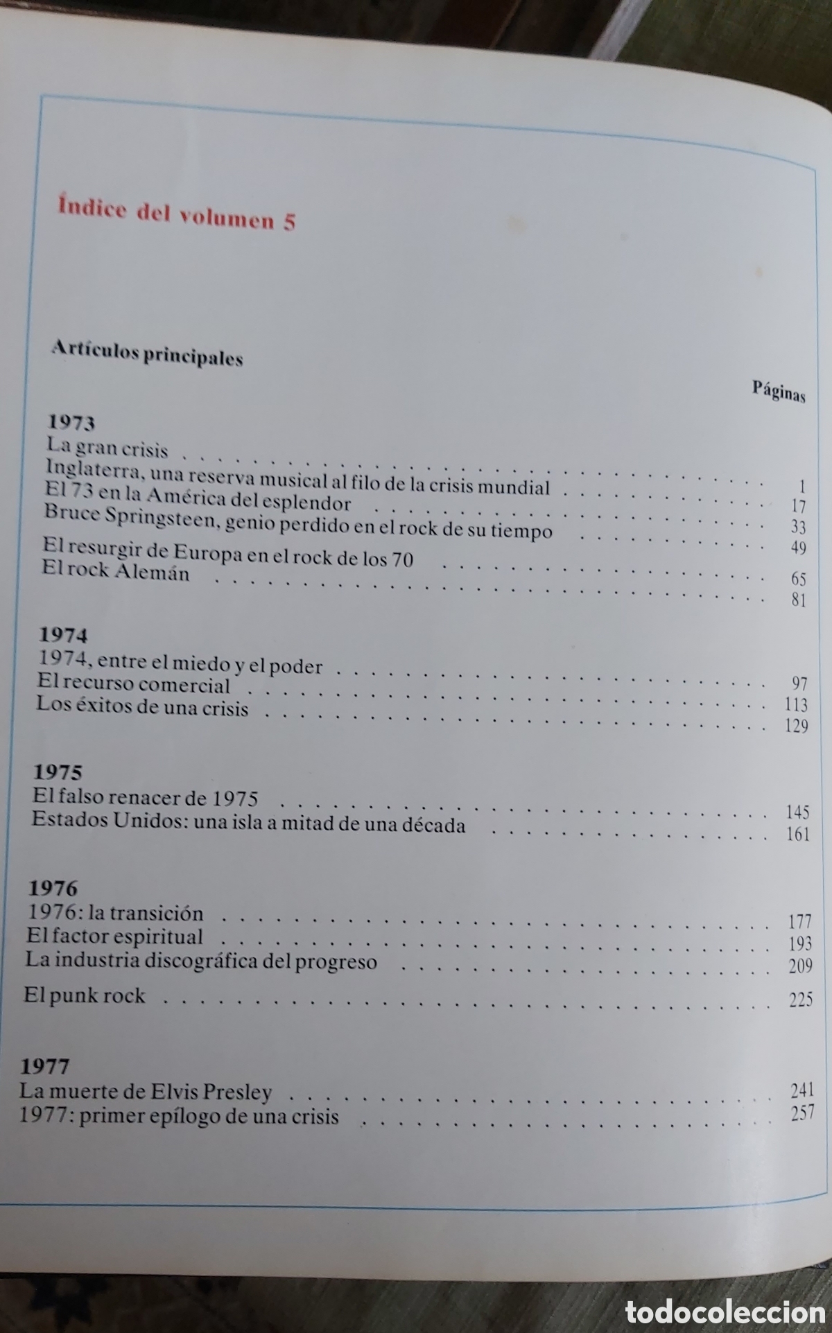 Libros de segunda mano: HISTORIA DE LA M&Uacute;SICA ROCK. Tomo 5. - Foto 2