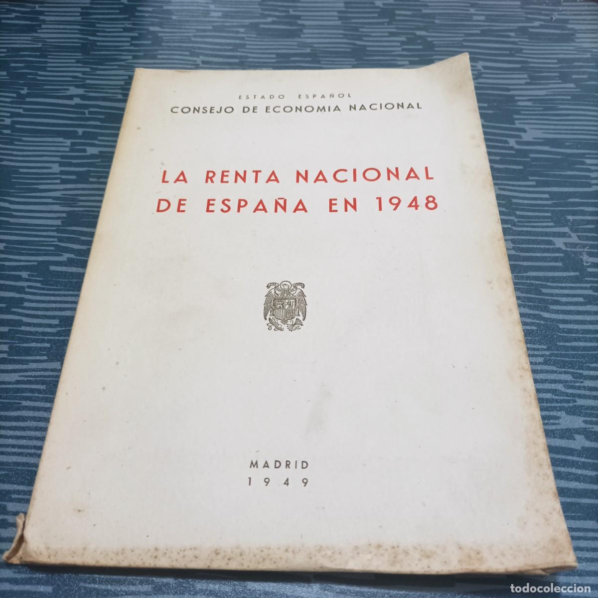 Gebrauchte B&uuml;cher: LA RENTA NACIONAL DE ESPA&Ntilde;A EN 1948, MADRID,1949,61 PAG.