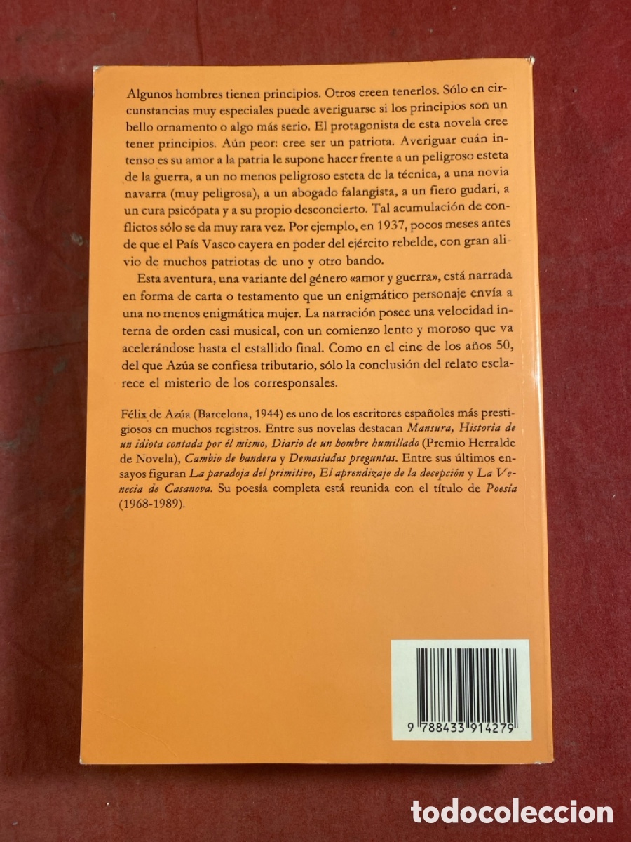 Libros de segunda mano: FELIX DE AZUA. CAMBIO DE BANDERA - Foto 2