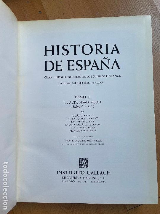 Libros de segunda mano: HISTORIA DE ESPA&Ntilde;A, ALTA EDAD MEDIA, Gallach - Foto 4